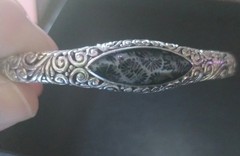 Bali Robert Manse Black Indonesian Coral Tree Of Life 7in Silver Cuff Bracelet