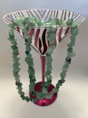 VTG Tumbled Continuous Strand Green Aventurine Gemstone Chip Stone 36” Necklace