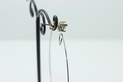 HOOP ‘JACKET’ Stainless Still, Pink/Y Bead Dangles Mem-Wire 2-25″ W X 3″ L New!