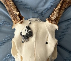 Sterling Silver Native Style SW Genuine Otteson Bros White Buffalo Spade Pendant