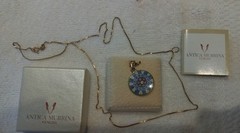 Antica Murrina Veneziana 925 Millefiori Glass Pendant On 925 Arezzo Italy Chain