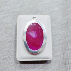 Agate Gemstone Pendant Natural Agate Silver Pendant Handmade Pendant Jewelry