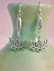 Lotus/OM Drop Earring