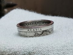 ACADIA, ME. – Size 9 State Quarter Coin Ring