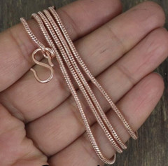 22 inch Pure Copper Thin Snake Chain Necklace, Healing Copper Jewelry Spiritual