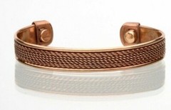 Copper Magnetic Bracelet Arthritis Pain Therapy Energy Cuff Bangle Men & Women