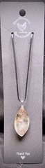Large Garden Quartz Teardrop Pendant Necklace