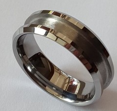 Tungsten Carbide Ring Blank for Inlay