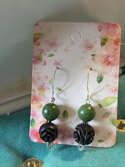 Woman’s Hand Crafted Earrings By Earth Dreams Sterling Silver 1.5 Inch
