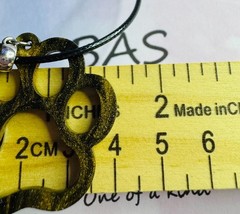 Paw Print Wood Hand-Painted Necklace By A Local Ozark Artist — ME!
