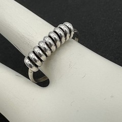 ARTISAN sterling silver rings size 8.25 – lot of 2 adjustable – wirework scrolls