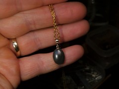 Magnagenta’ Genuine Australian Opal Pendant 14k Gem Gift 1.3g P55