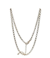 Gold-Tone Rolo Belcher Chain Stackable Necklace Women’s Jewelry