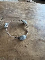 Set Of 8 Bracelets-gray- navy- tan colors(see pictures)