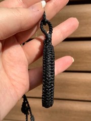 Huge Labradorite Pendant Necklace Handcrafted Macrame