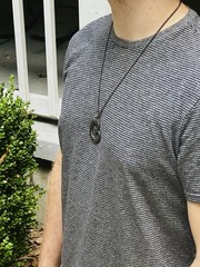 Hand Forged, Carbon Steel Heart Pendant Necklace, Made By Blacksmith