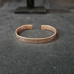 Handmade Magnet Health Copper Cuff Bracelet with Unique Design From Mexico