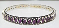 Natural Ruby Bengle 925 sterling silver jewelry handmade Bengle size 2-6
