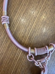 Hand-carved Necklace With pendant, reminiscent of traditional Asian carvings