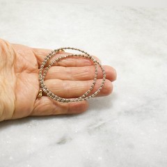 Pyrite Necklace 2mm Tiny Bead Necklace 14k Gold Filled Minimalist Choker Layer