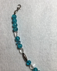 Beautiful Turquoise Necklace. 23 1/2″ long. Unique design . Makes a great gift!