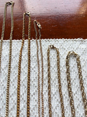 Vintage Gold Chains Various Sizes Untested