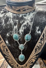 hubei turquoise lariat necklace