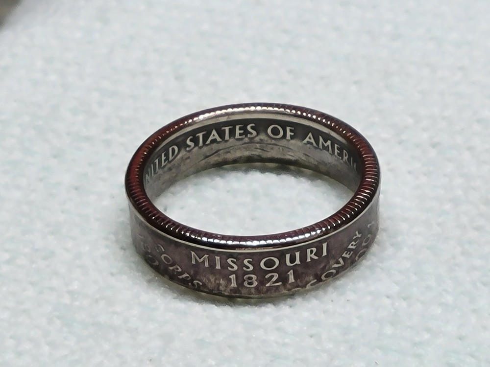 MISSOURI – Size 9 State Quarter Coin Ring