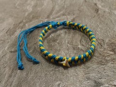 Shark Tooth Bracelet Anklet Adjustable Braided Cord Beach Jewelry Unisex Surf