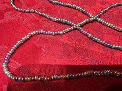 Handmade Beaded Necklace Of Czechoslovakian Glass Beads