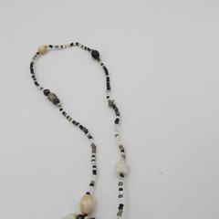 Classic Glass Black And White Seed Bead Infinity Necklace 28 in Set of 3 Layer