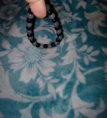 Handmade Black Grey Bracelet