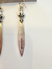 French Kande Vault NWT Swarovski Sterling Clad Earrings French Medallions