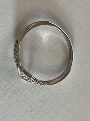 Annie LeBling Girls Forever Ring Size 6 Silver Infinity Symbol Cubic Zirconia