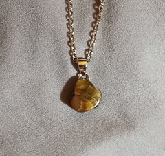 Tiger Eye Pendant Stainless Steel 16″ Necklace NEW