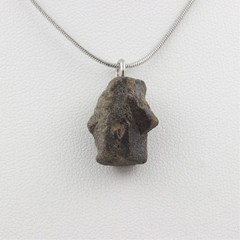 Raw Staurolite Necklace. 16.5 Ct. Kerzest, Coray, Finistère, France. Made In