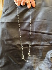 Artisan Silver, Crystal And Pearl Long 30 In