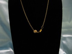 Gold Plated Chain/Bead Necklace N207