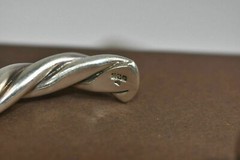 Silpada 925 Sterling Silver Cuff Bracelet B0014 RARE Twisted Cable Heavy