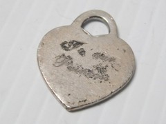 VINTAGE OLD RETURN TO TIFFANY 925 STERLING SILVER HEART PENDANT – BUY IT NOW