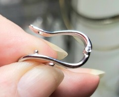 NEW 9x23mm INTERCHANGEABLE Pendant Hanger SLIDE Pearl Enhancer Stainless Steel