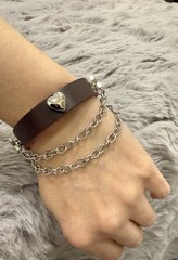 Multicolor Leather Metal Adjustable Snap Bracelets, Charm, Animals & Stars