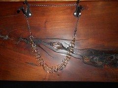 26″ Handcrafted Necklace of Tri-Color Jump Rings