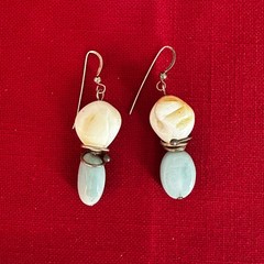 Wire Wrapped Stone Earrings