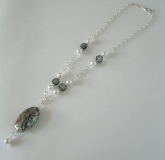 Mother Of Pearl Boho Bohemian Hippie Beach Ocean Wedding Necklace