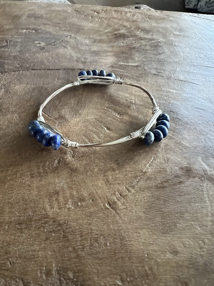Set Of 8 Bracelets-gray- navy- tan colors(see pictures)