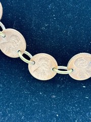 1982-1983 US 1 Cent Coin Necklace-Hand Crafted Copper Penny Necklace