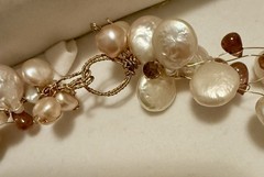 Artisan Baroque Pearl Tourmaline Multi-strand Necklace – Organic Handmade Design