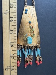 Vintage Handcrafted Pendant Boho Necklace Artisan Southwestern Tribal Festival