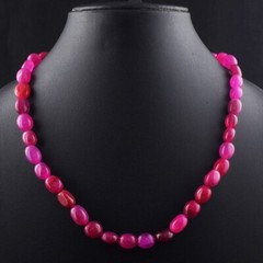 Wonderful Top Grade 295 Cts Ruby Excellent Beaded Necklace Jewelry VK 09 E603